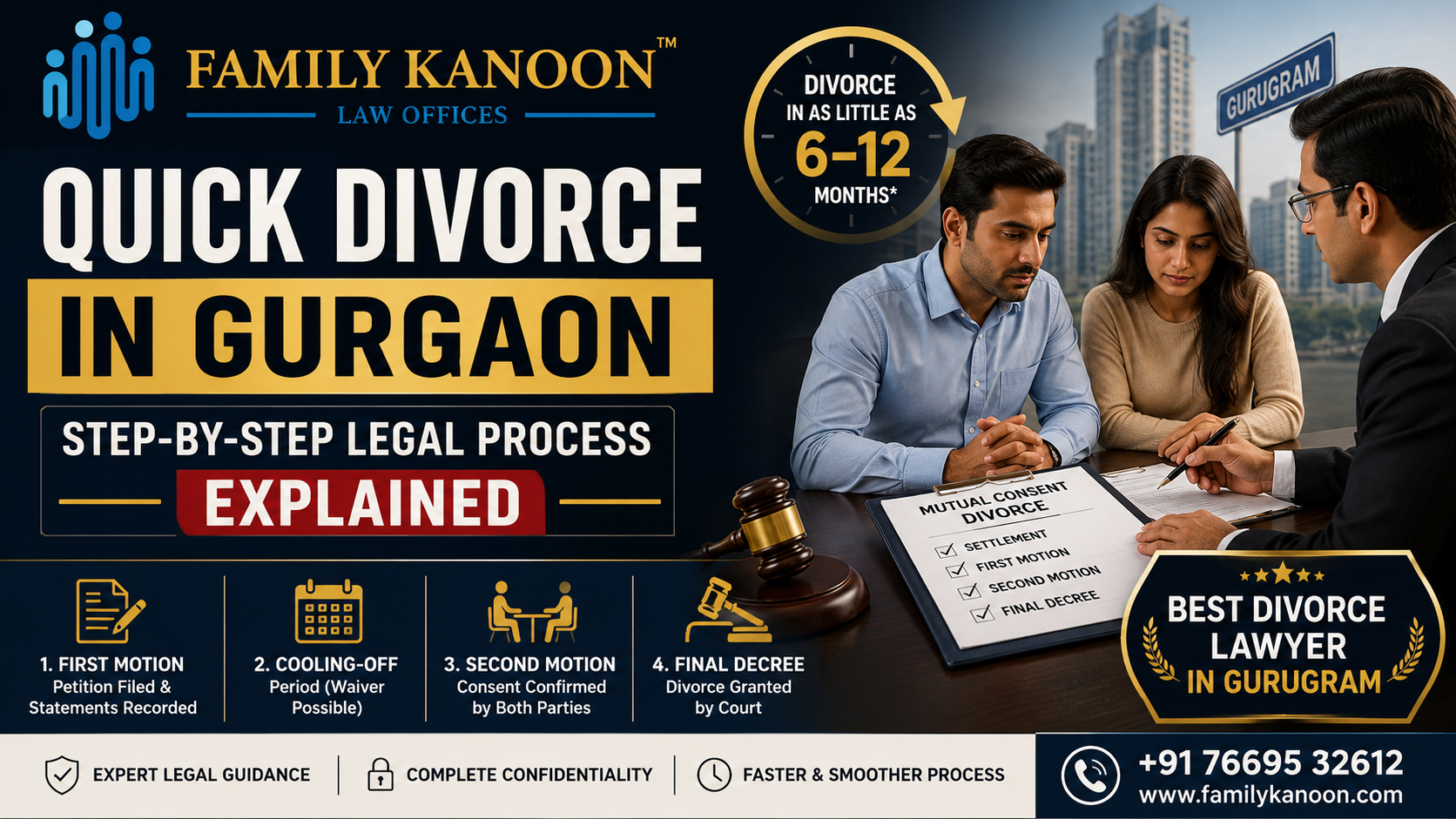 Quick Divorce in Gurgaon: Step-by-Step Legal Process Explained