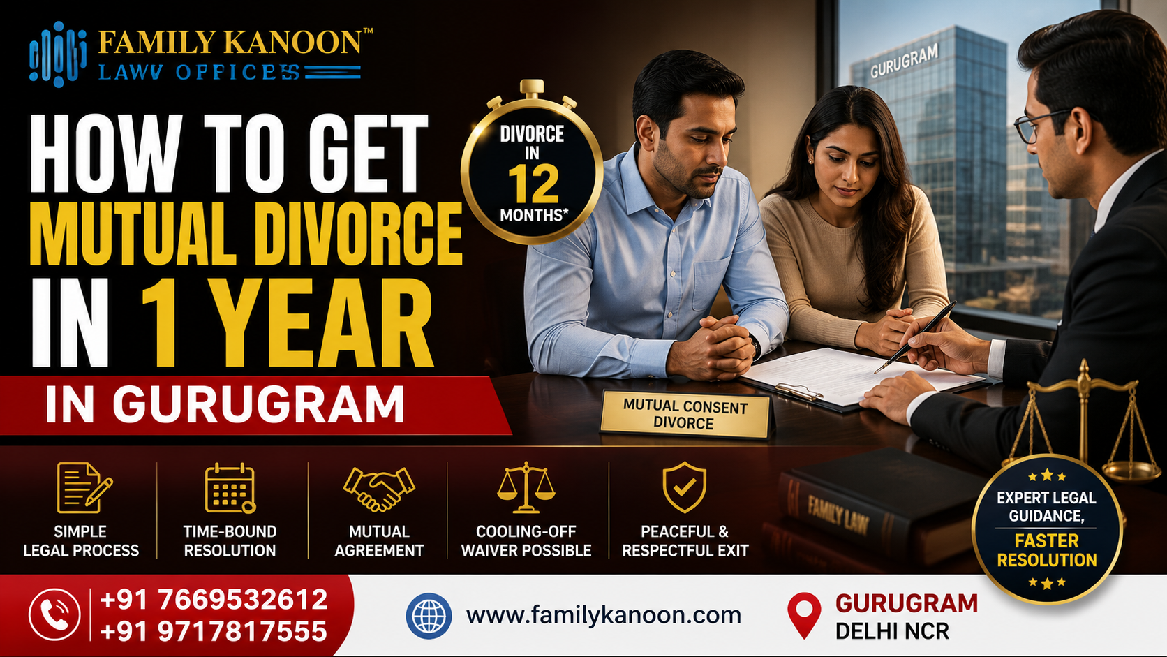 How to Get Mutual Divorce in 1 Year in Gurugram