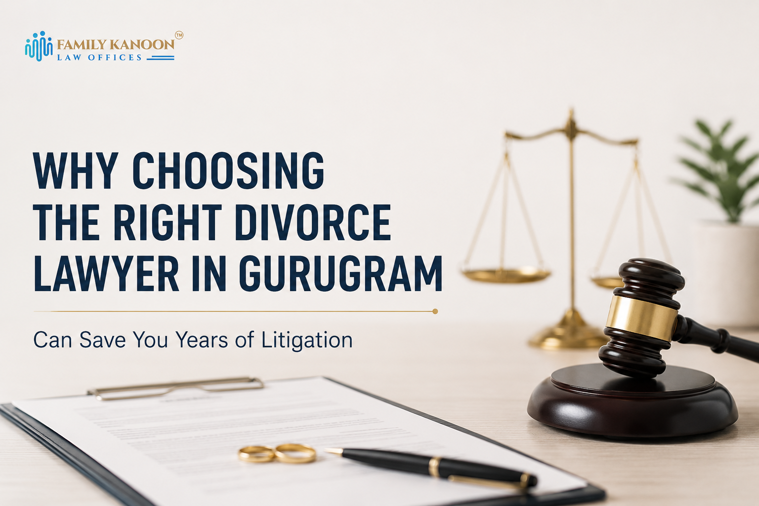 Why Choosing the Right Divorce Lawyer in Gurugram Can Save You Years of Litigation