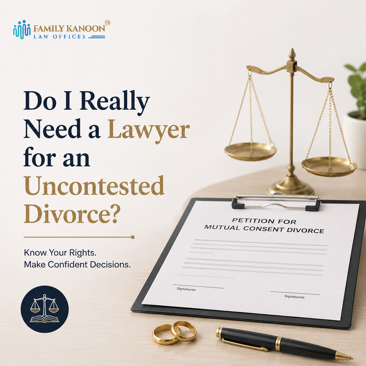 Do I Really Need a Lawyer for an Uncontested Divorce? A Complete Guide for Mutual Consent Divorce in India